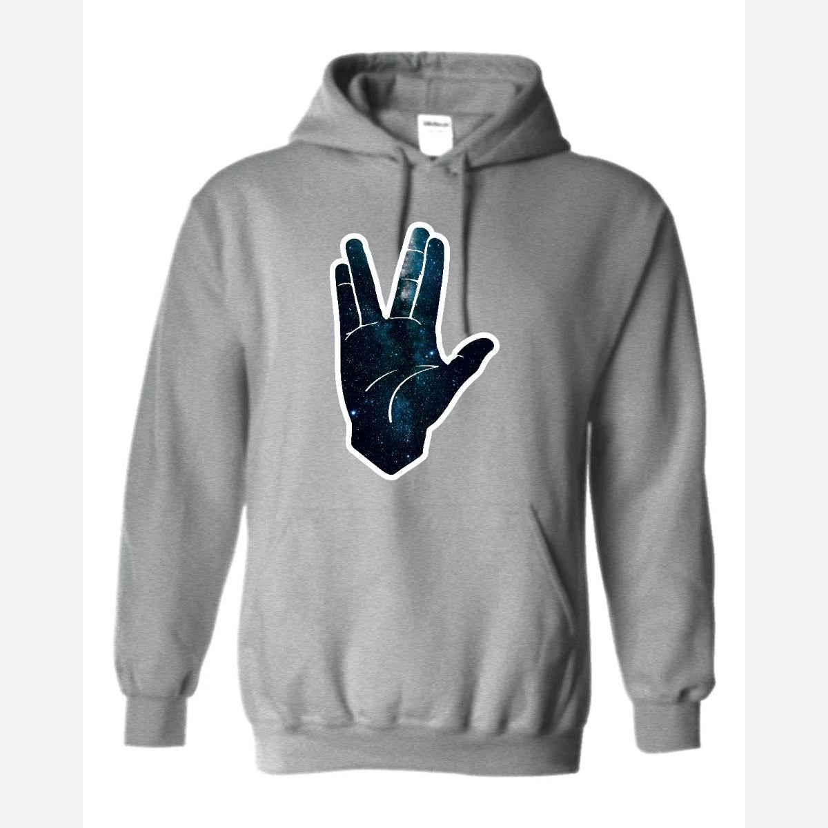 Galaxy Hand Salute — Hoodie / Sport Grey