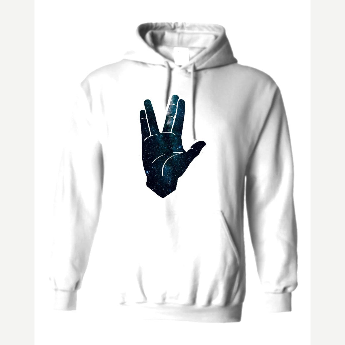 Galaxy Hand Salute — Hoodie / White