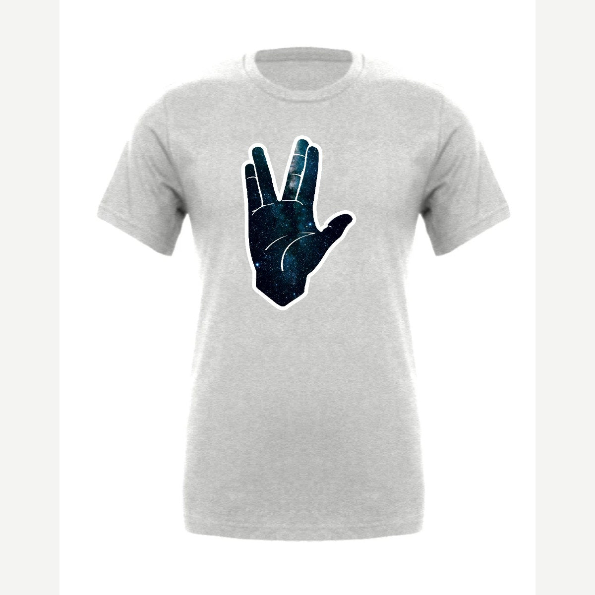 Galaxy Hand Salute — Premium Tee / Athletic Heather
