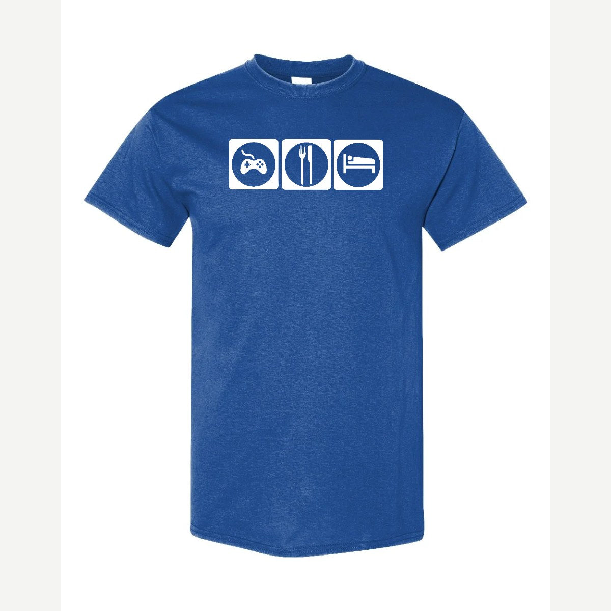 Game, Eat, Sleep — Classic Tee / Royal