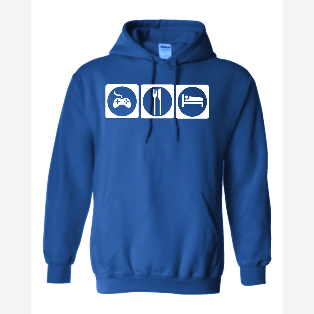 Game, Eat, Sleep — Hoodie / Royal