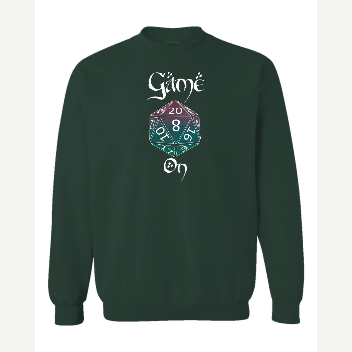 Game on — Crewneck Sweatshirt / Forest Green