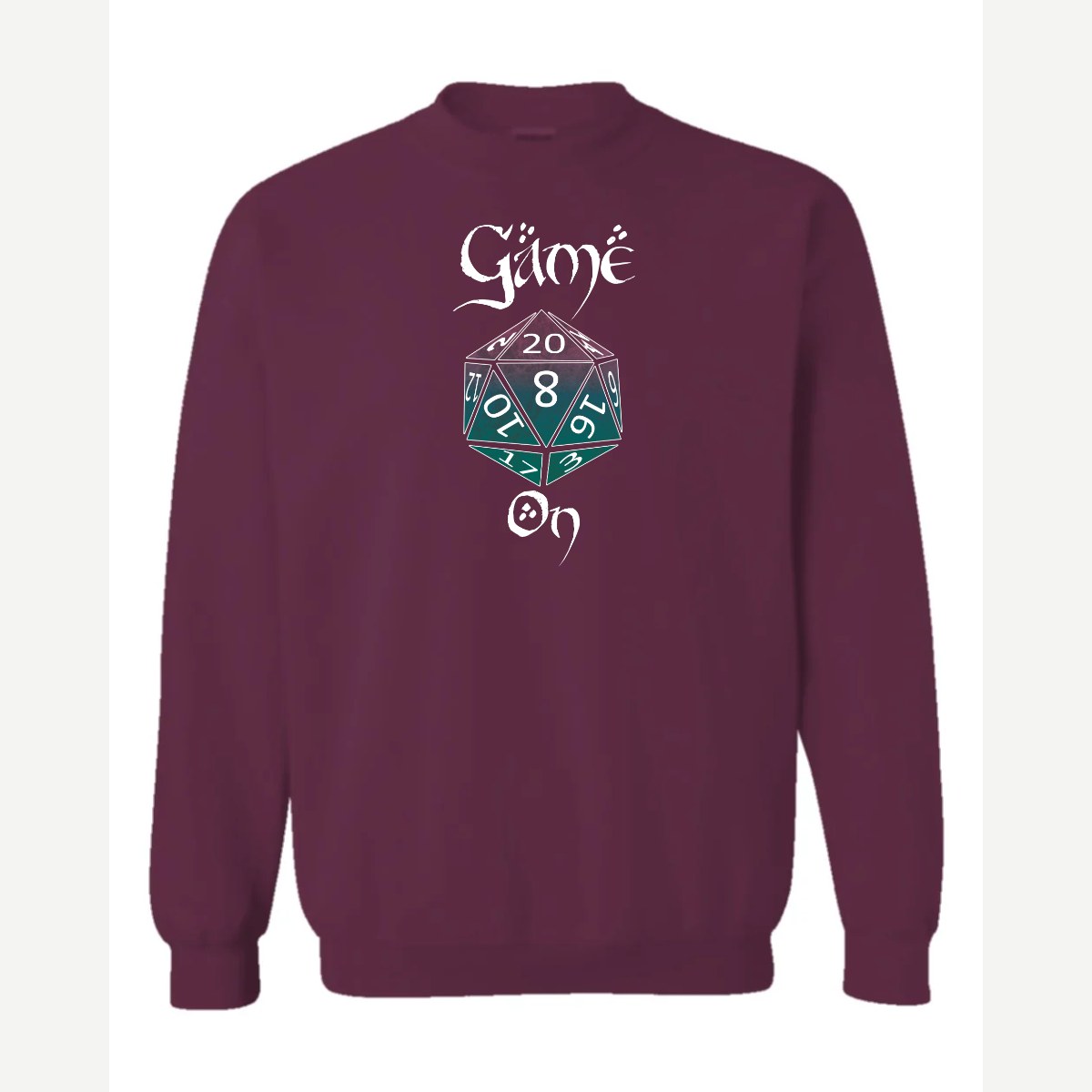 Game on — Crewneck Sweatshirt / Maroon