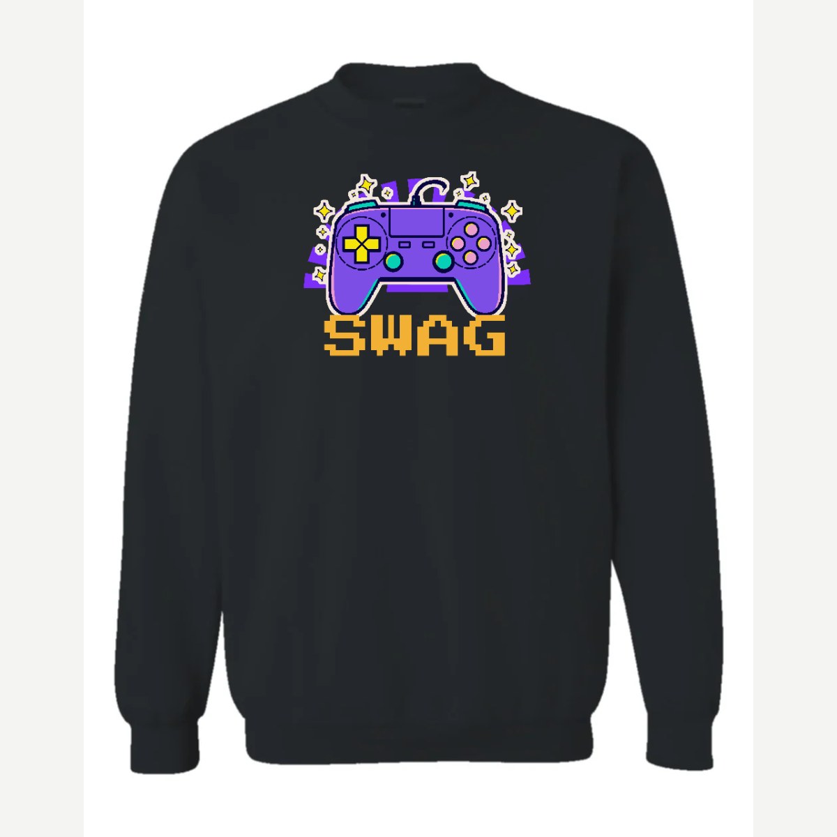 Gamer Swag — Crewneck Sweatshirt / Black