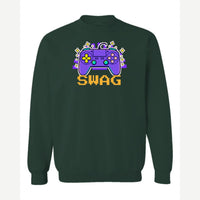 Gamer Swag — Crewneck Sweatshirt / Forest Green