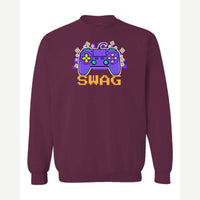 Gamer Swag — Crewneck Sweatshirt / Maroon