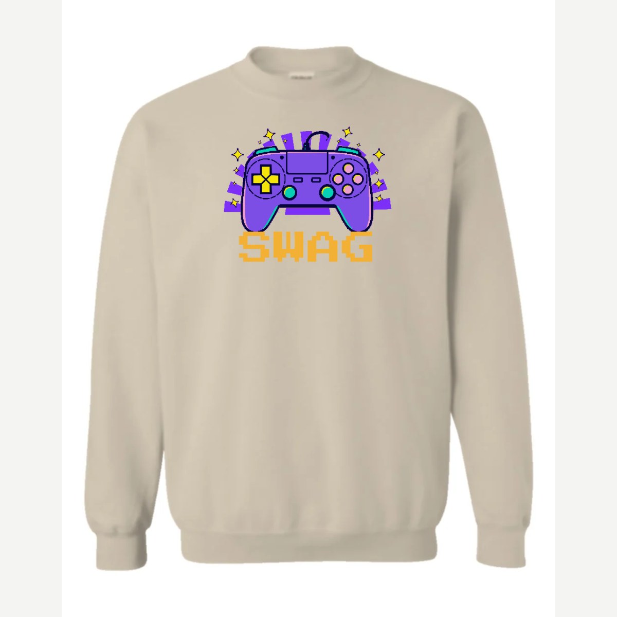 Gamer Swag — Crewneck Sweatshirt / Sand