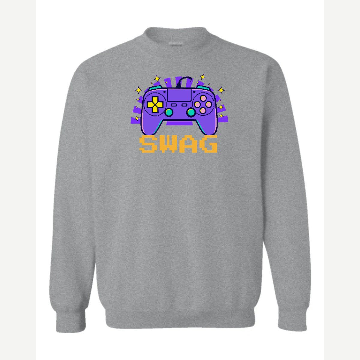 Gamer Swag — Crewneck Sweatshirt / Sport Grey