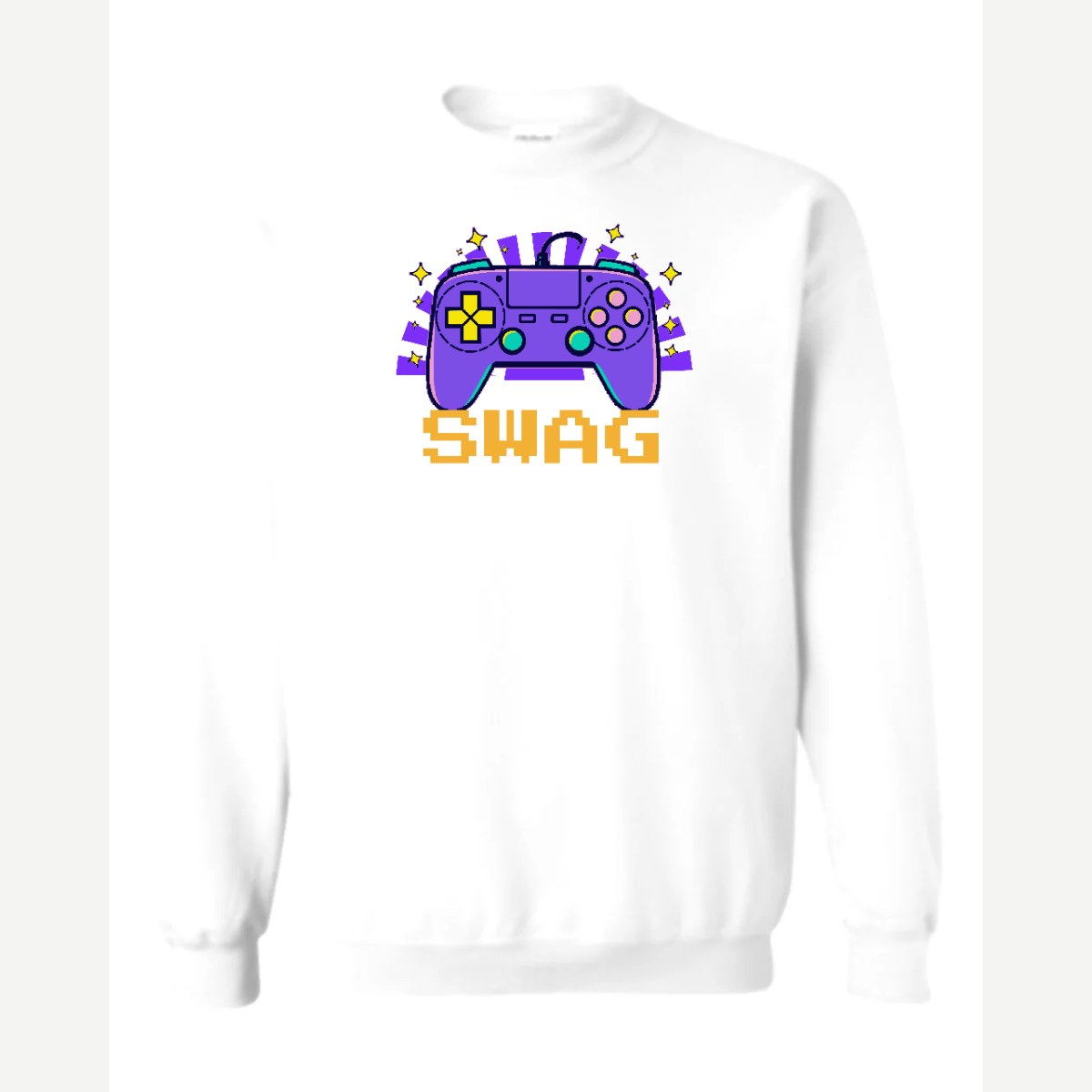 Gamer Swag — Crewneck Sweatshirt / White