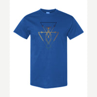 Geometric Arrows & Triangles — Classic Tee / Royal