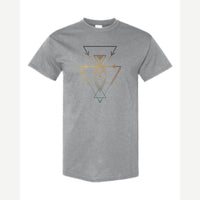 Geometric Arrows & Triangles — Classic Tee / Sport Grey