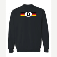 Germany D Oval — Crewneck Sweatshirt / Black