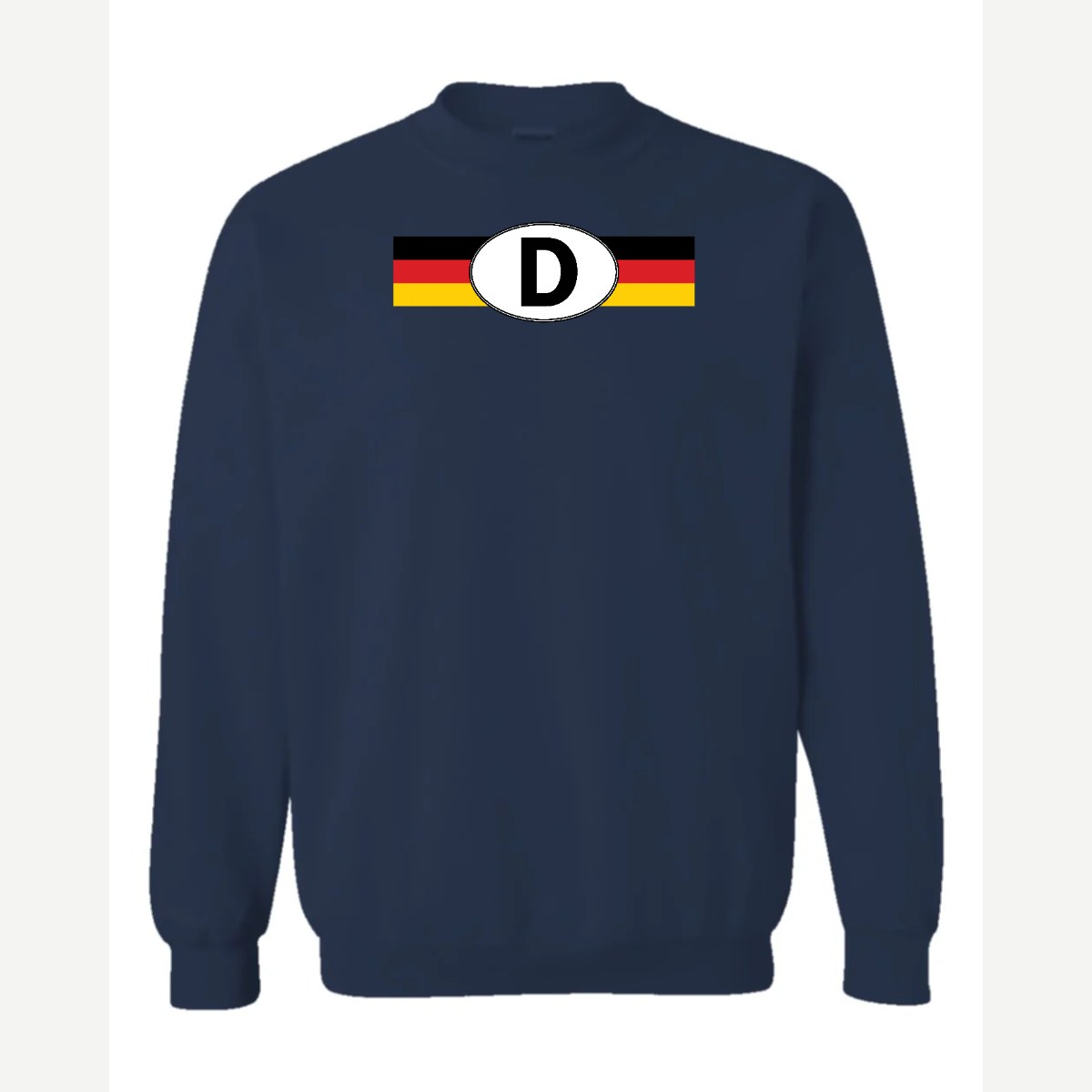 Germany D Oval — Crewneck Sweatshirt / Navy