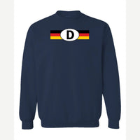 Germany D Oval — Crewneck Sweatshirt / Navy