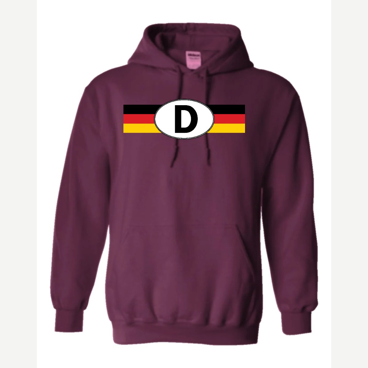 Germany D Oval — Hoodie / Maroon