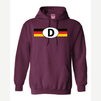 Germany D Oval — Hoodie / Maroon