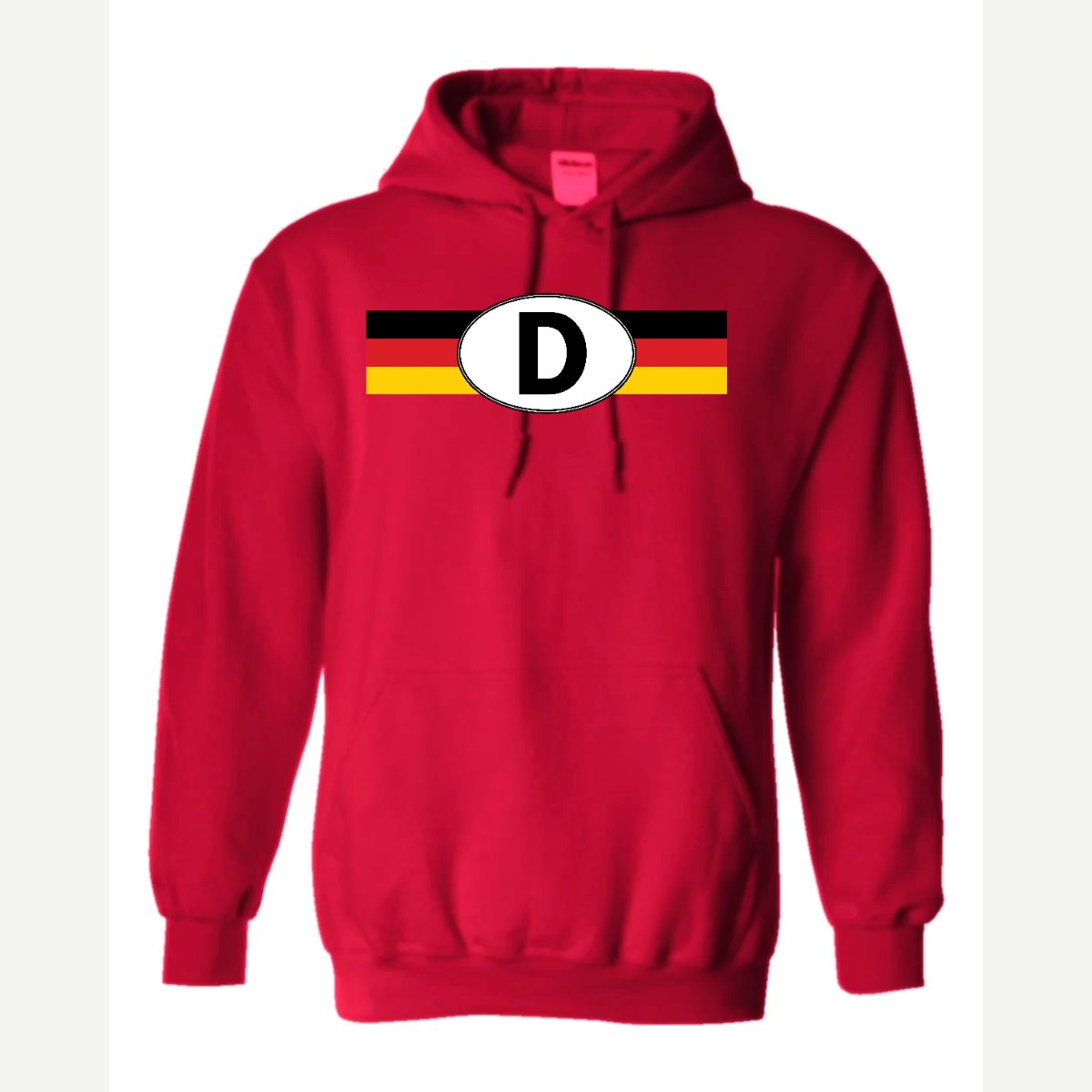 Germany D Oval — Hoodie / Red