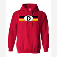 Germany D Oval — Hoodie / Red