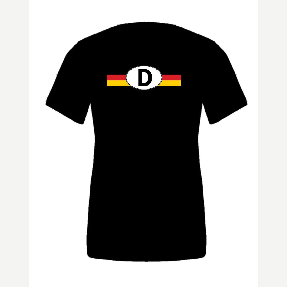 Germany D Oval — Premium Tee / Black