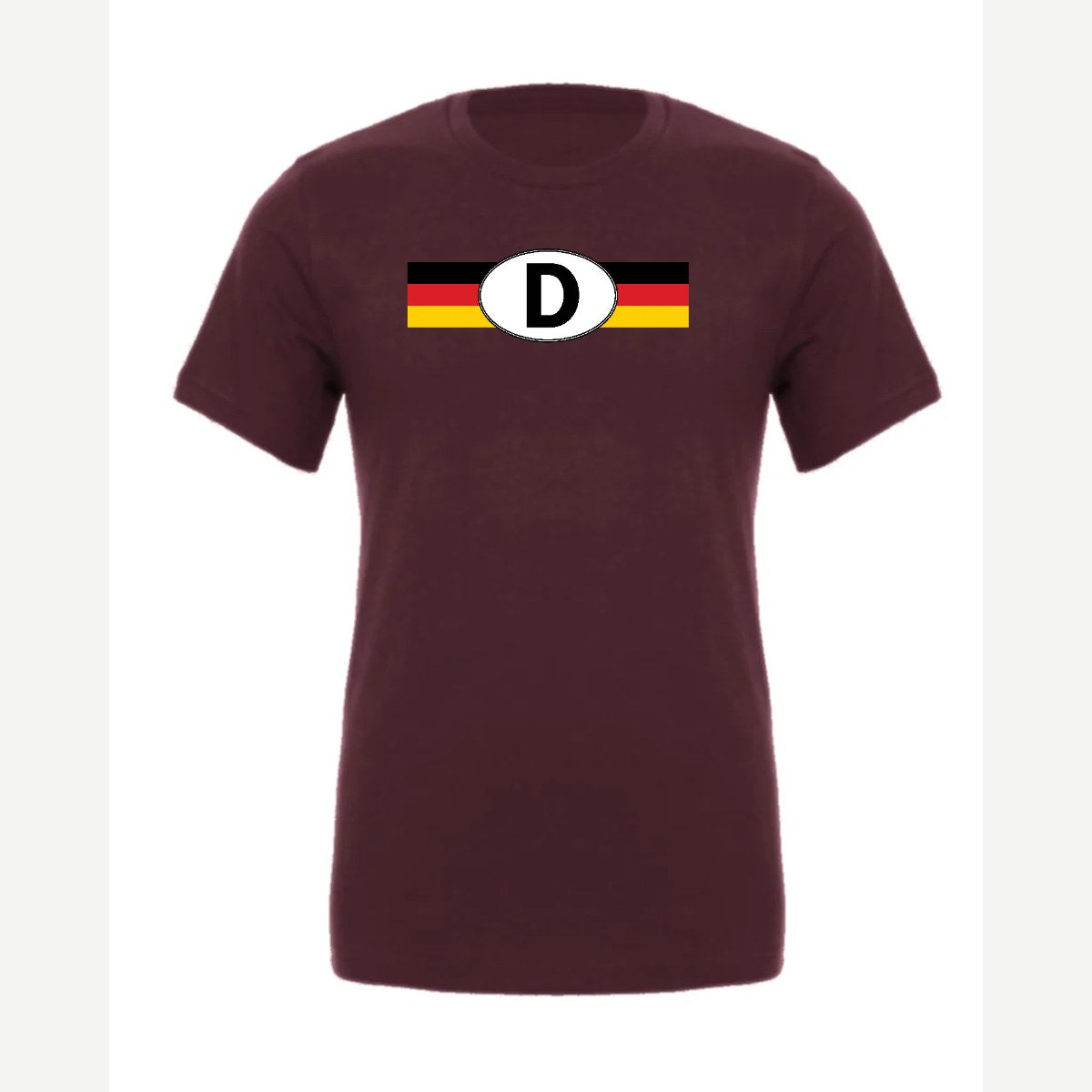 Germany D Oval — Premium Tee / Maroon