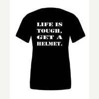 Life Is Tough, Get a Helmet — Premium Tee / Black