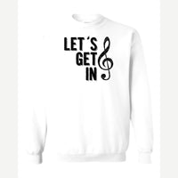 Get in Treble — Crewneck Sweatshirt / White
