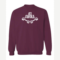 Get Swole — Crewneck Sweatshirt / Maroon