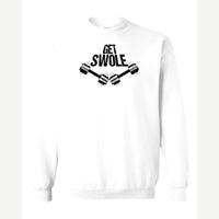Get Swole — Crewneck Sweatshirt / White