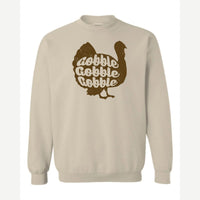 Gobble Gobble Gobble — Crewneck Sweatshirt / Sand