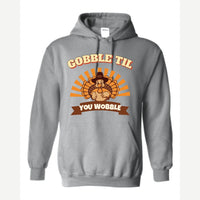 Gobble Til You Wobble — Hoodie / Sport Grey