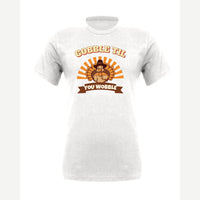Gobble Til You Wobble — Premium Tee / White