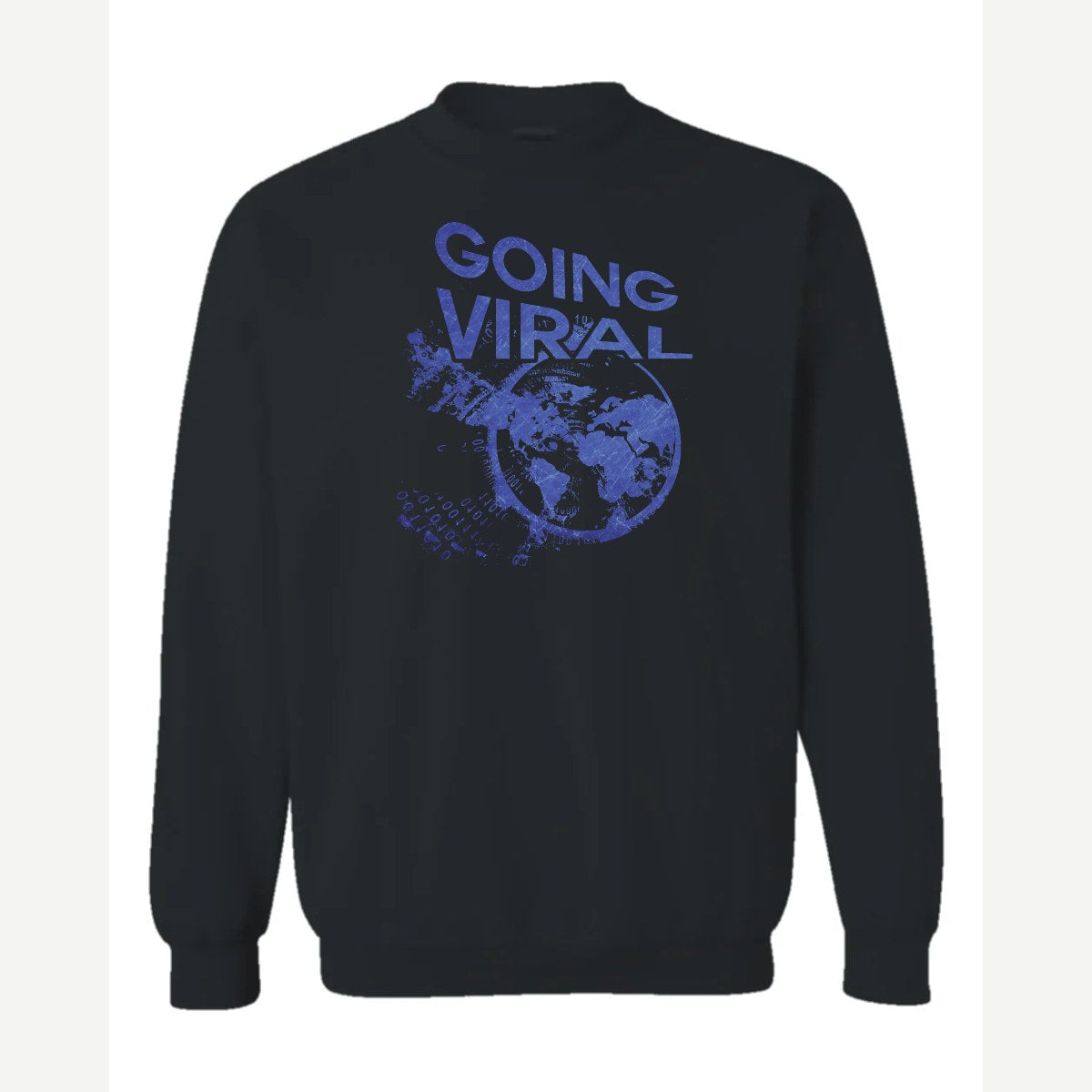 Going Viral — Crewneck Sweatshirt / Black