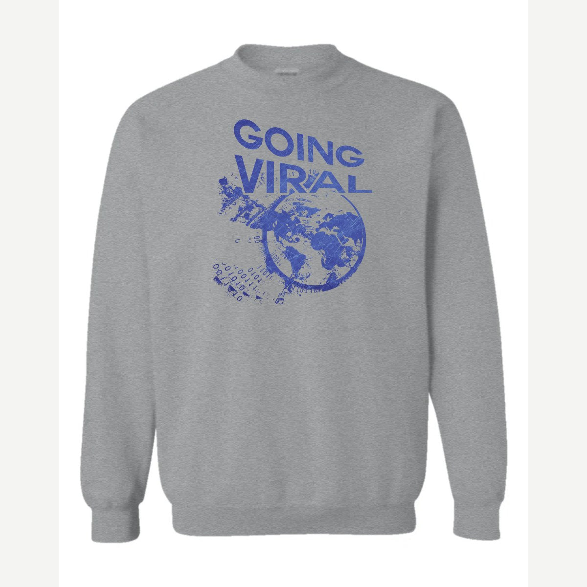 Going Viral — Crewneck Sweatshirt / Sport Grey