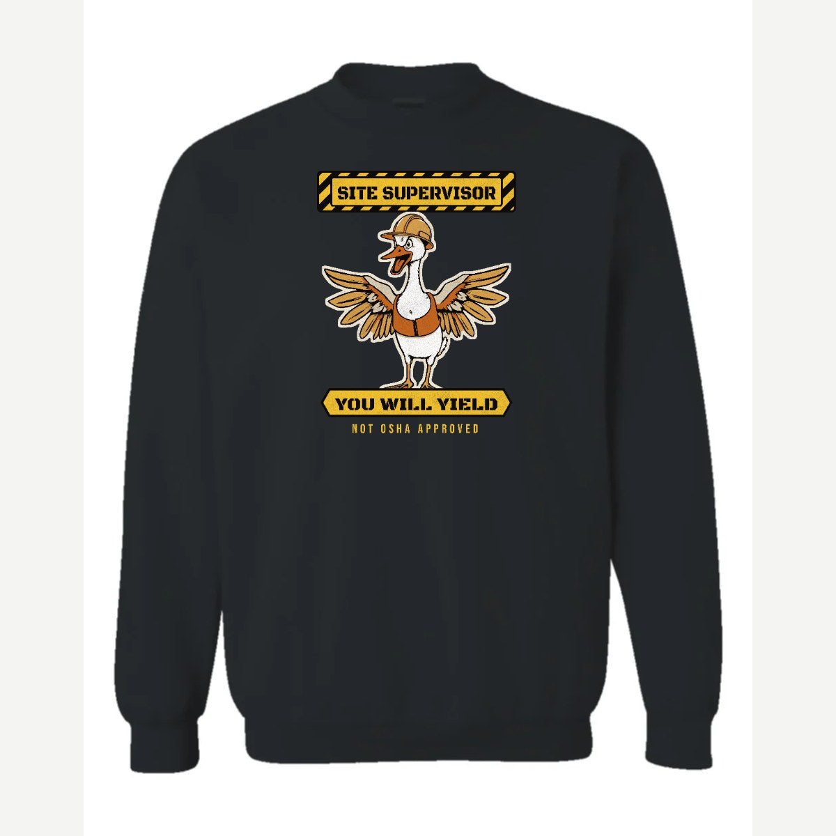 Goose Site Supervisor — Crewneck Sweatshirt / Black