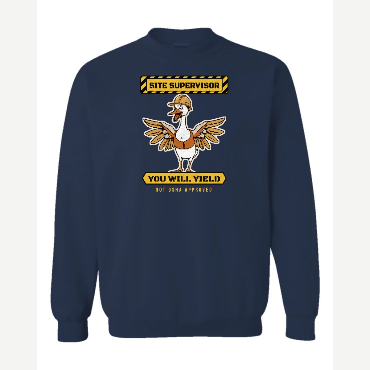Goose Site Supervisor — Crewneck Sweatshirt / Navy