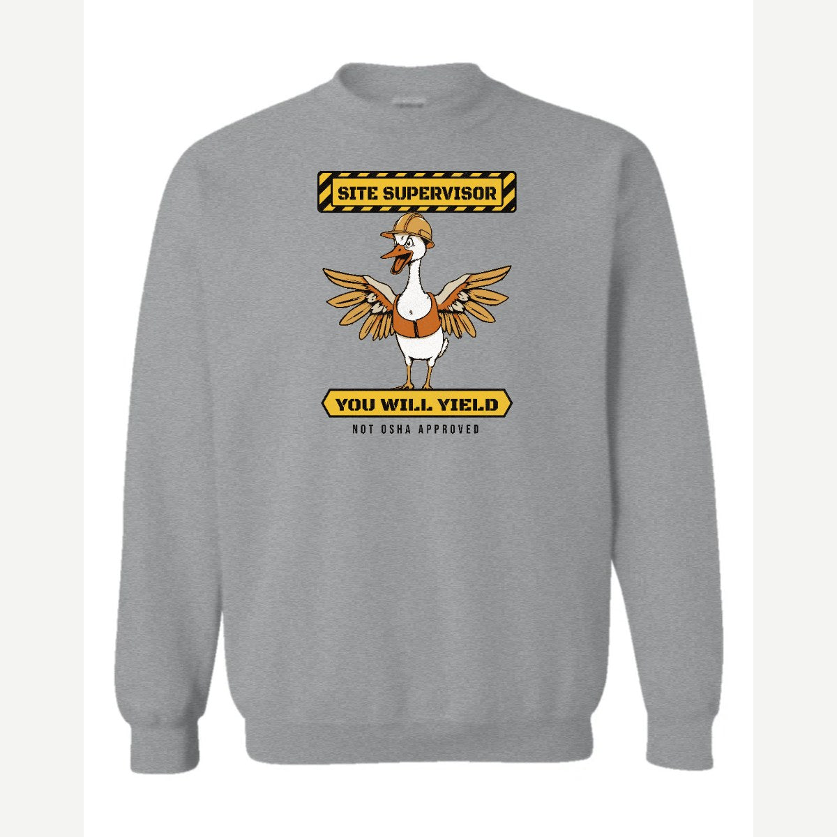 Goose Site Supervisor — Crewneck Sweatshirt / Sport Grey