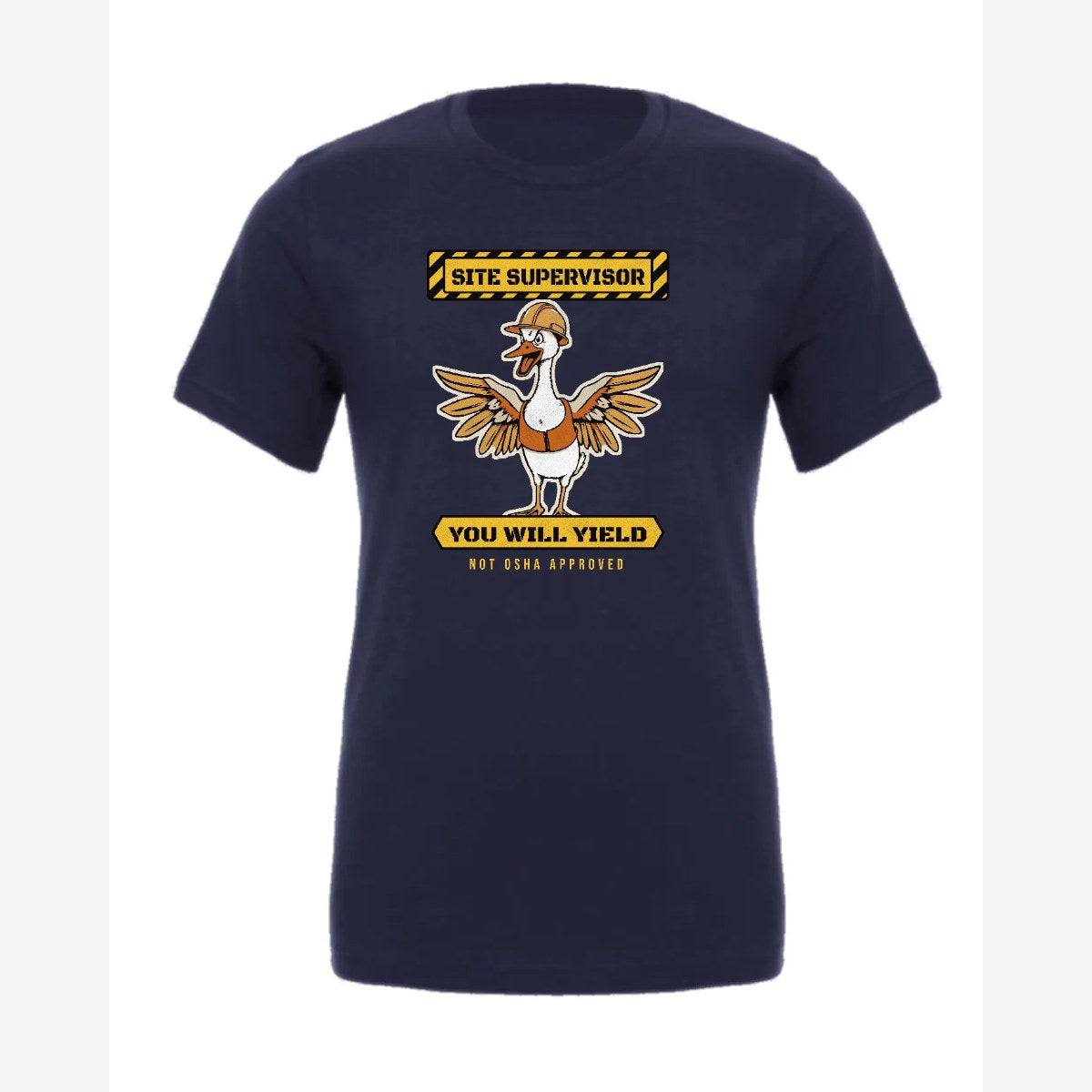 Goose Site Supervisor — Premium Tee / Navy