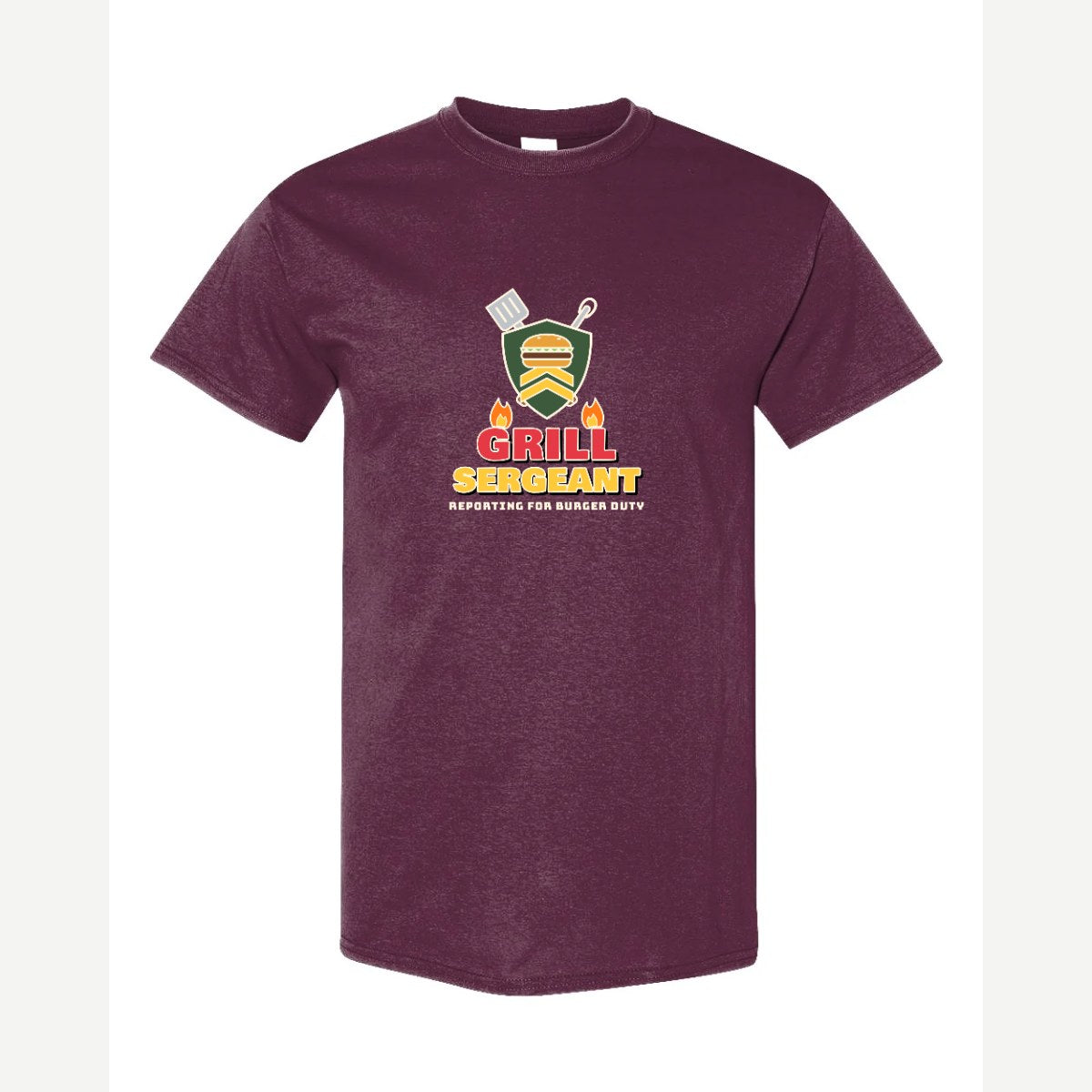 Grill Sergeant — Classic Tee / Maroon