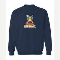Grill Sergeant — Crewneck Sweatshirt / Navy