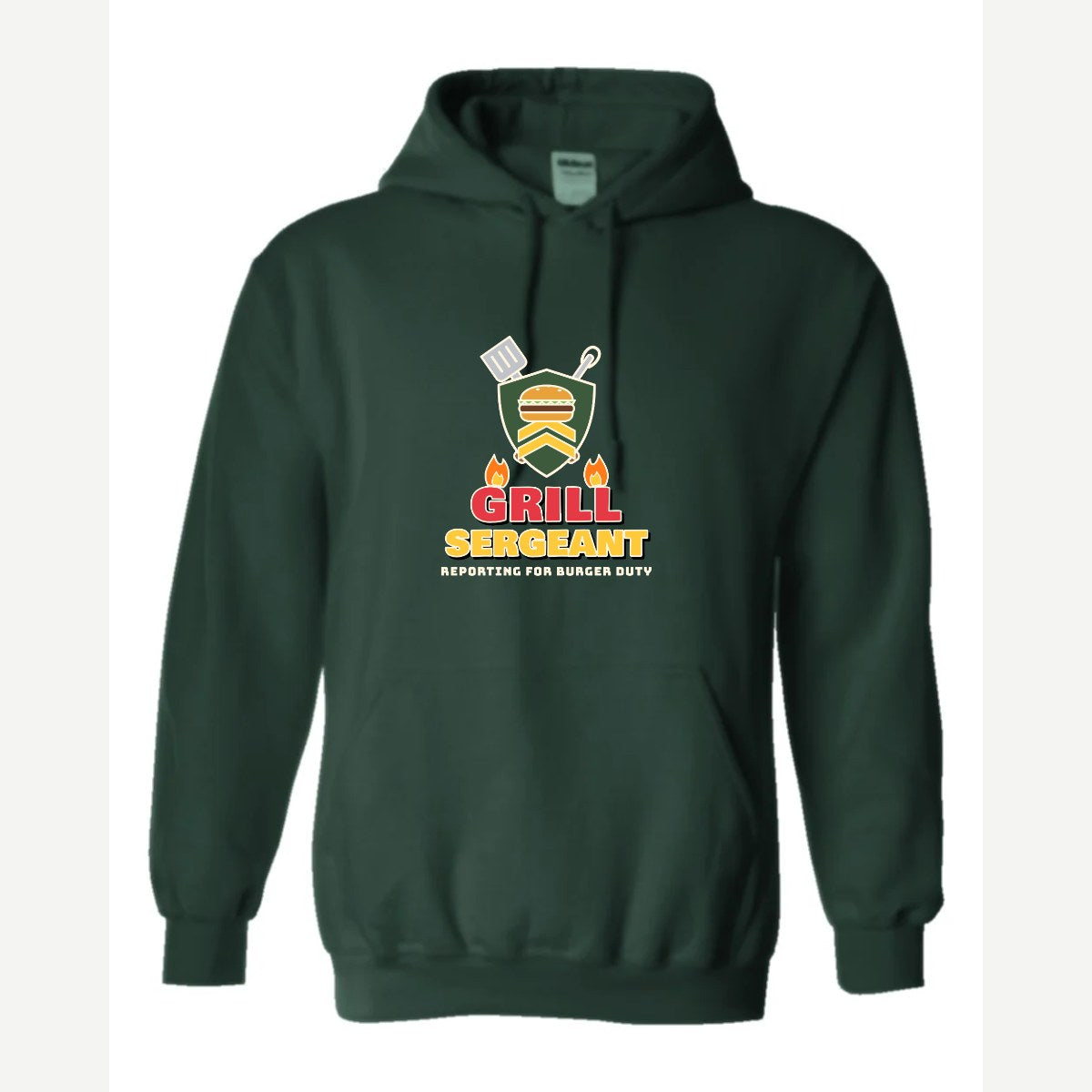 Grill Sergeant — Hoodie / Forest Green