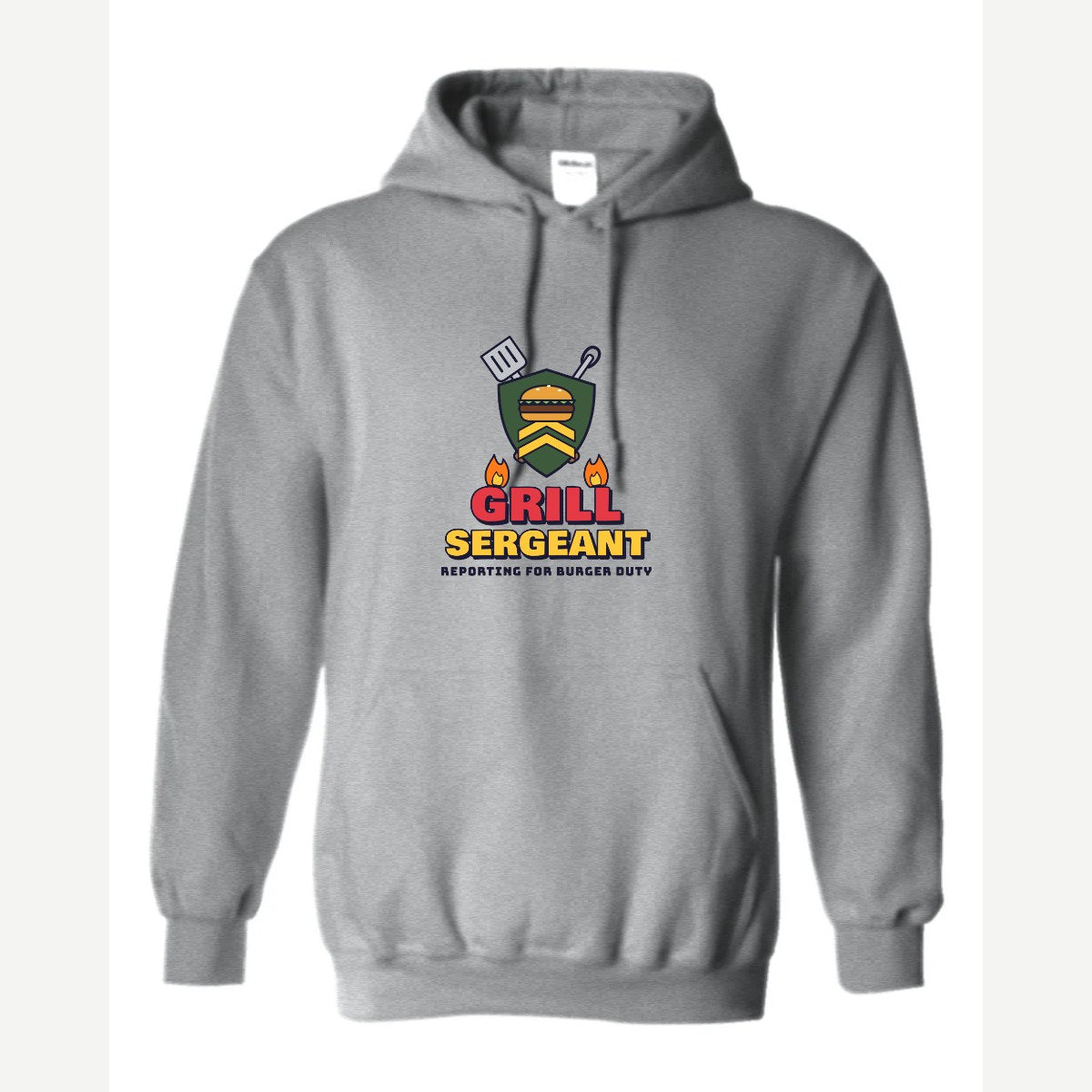 Grill Sergeant — Hoodie / Sport Grey