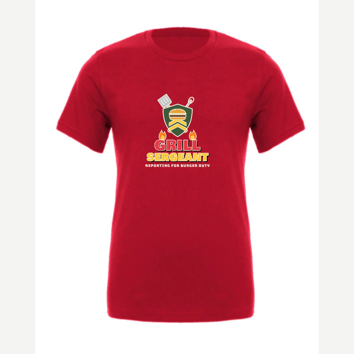 Grill Sergeant — Premium Tee / Red