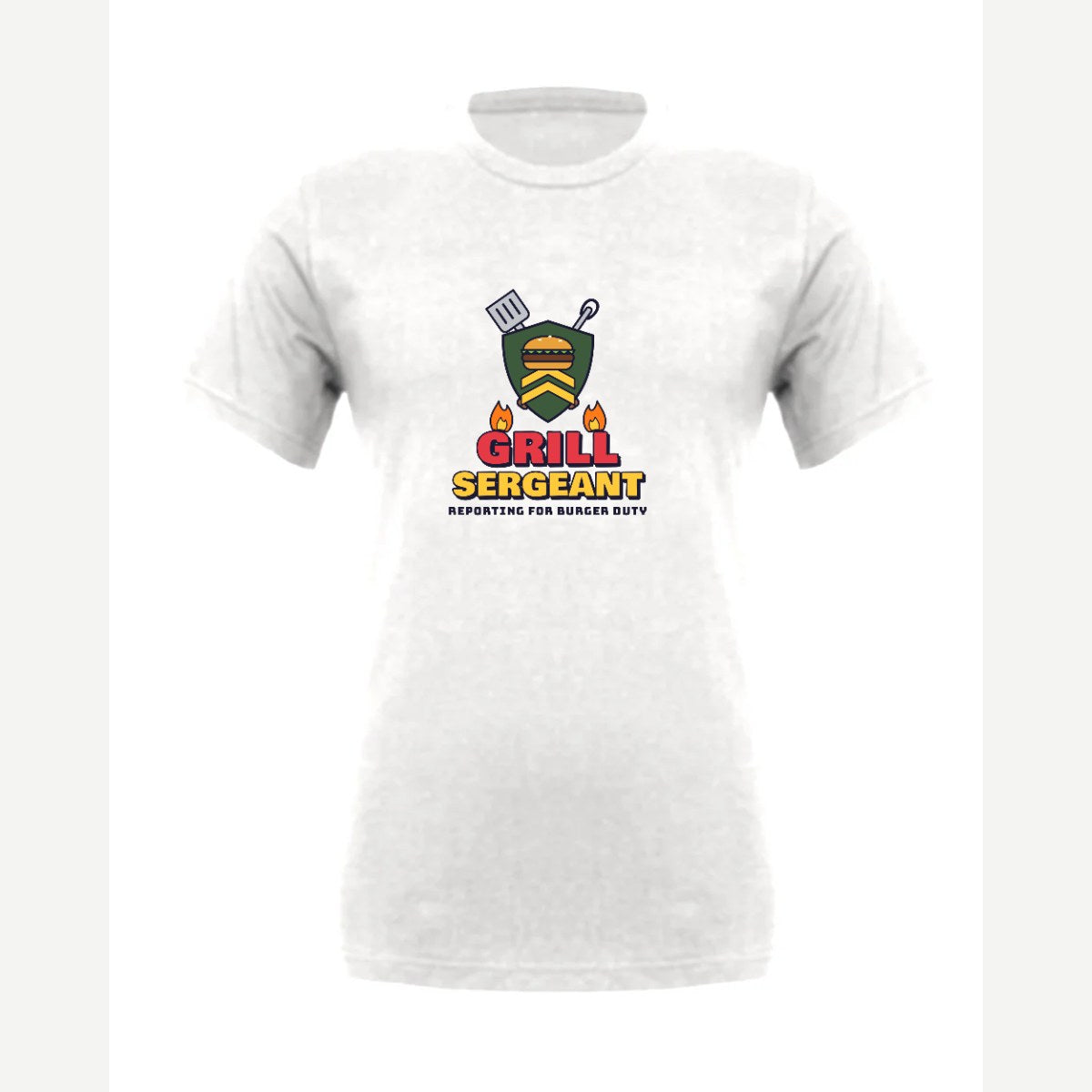 Grill Sergeant — Premium Tee / White