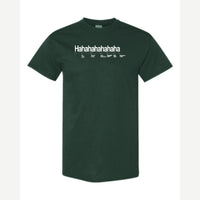 Hahahahahaha (Funny Chart) — Classic Tee / Forest Green