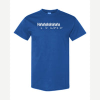 Hahahahahaha (Funny Chart) — Classic Tee / Royal