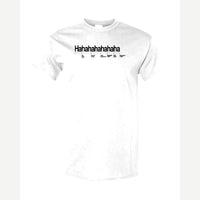 Hahahahahaha (Funny Chart) — Classic Tee / White