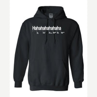 Hahahahahaha (Funny Chart) — Hoodie / Black