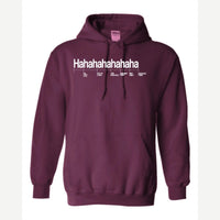 Hahahahahaha (Funny Chart) — Hoodie / Maroon