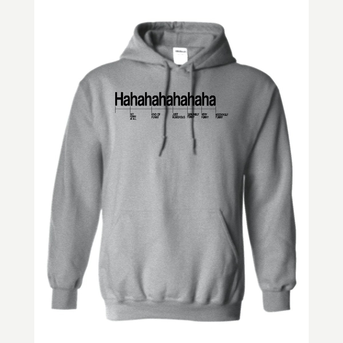 Hahahahahaha (Funny Chart) — Hoodie / Sport Grey