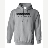 Hahahahahaha (Funny Chart) — Hoodie / Sport Grey